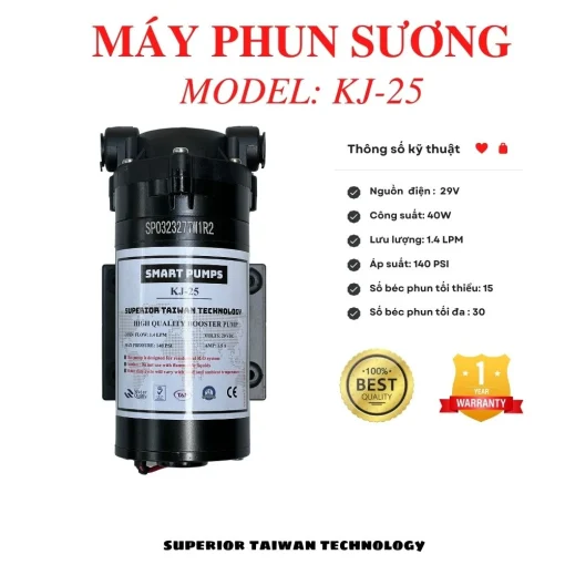 Máy phun sương Smart Pumps KJ-25 kèm nguồn 29v_66692abb16eb3.webp