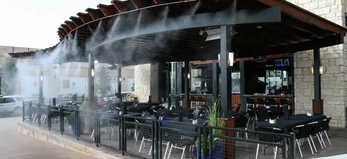 kiểm tra vận hành hệ thống phun sương quán cafe tại tphcm