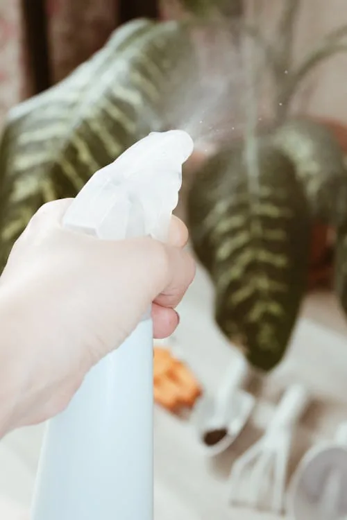 5 Bước Lắp Hệ Thống Phun Sương Ban Công Chung Cư Làm Mát Mùa Hè 2 Bộ vật tư phun sương: máy bơm mini, béc số 2, ống PE 8mm và cốc lọc